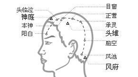 目窗穴→明目開竅