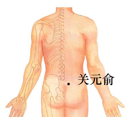 關元俞穴→防治腰酸背痛